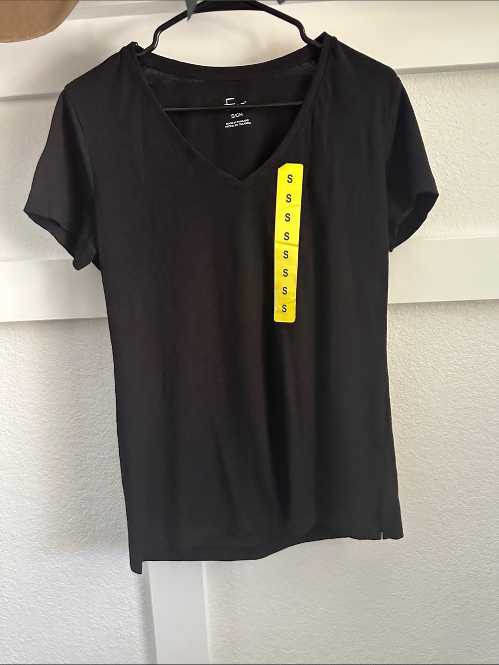 Felina Black V-Neck Short Sleeve Tee